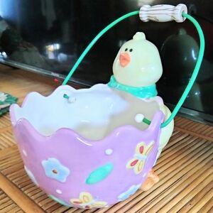 Charming Purple Chick Basket